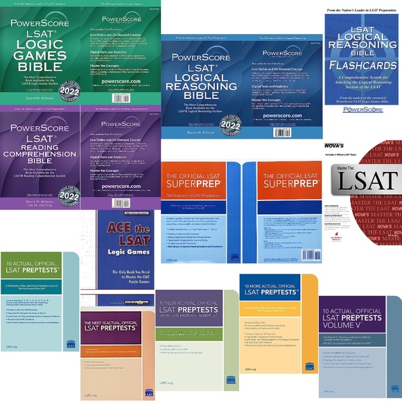 NEW PowerScore LSAT Prep Books, Flashcards & Official LSAT PrepTests Bundle - Picture 1 of 1